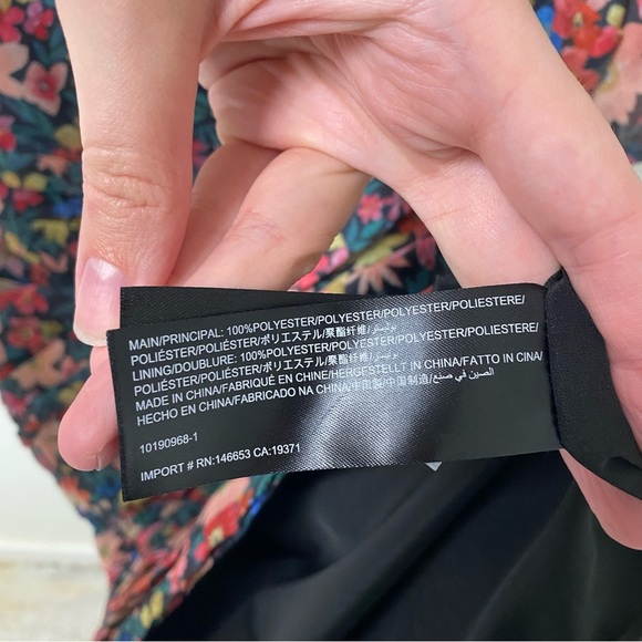 C/MEO Collective And Ever More Floral Puff Sleeve Ruched Mini Dress Size Small - Picture 5 of 12